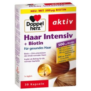 Doppelherz Aktiv Hair Intensive + Biotin – 30 Capsules