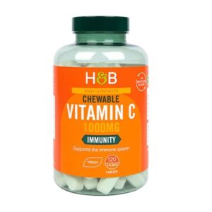 Holland & Barrett Chewable Vitamin C with Rose Hips 120 Tablets 1000mg