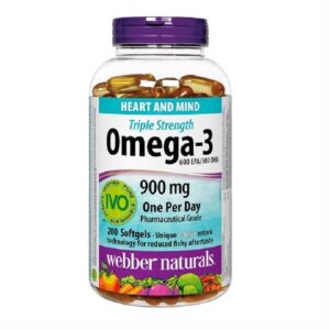 Webber Naturals Triple Strength Omega-3 900mg 200 Softgels