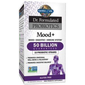 Dr. Formulated Probiotics Mood+ Shelf-Stable 60 Capsules Digestive Immune System
