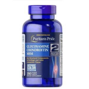 Puritan's Pride Glucosamine, Chondroitin & MSM Joint Soother® 180 Caplets
