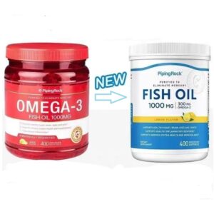 Piping Rock Fish Oil 1000 mg | Lemon Flavor | 240 Softgels